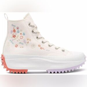 Converse Run Star Hike Platform Embroidered Floral